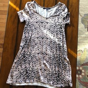 Printed Tie Dye T-Shirt Dress